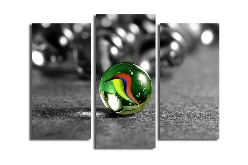 Koristeellinen Canvastaulu 3-os 45x20 cm, Monivärinen