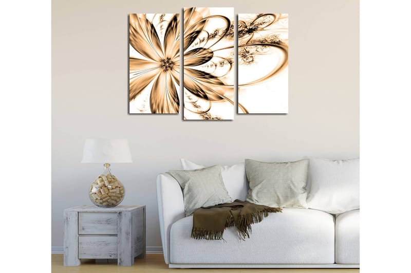 Koristeellinen Canvastaulu 3-os 45x20 cm, Monivärinen