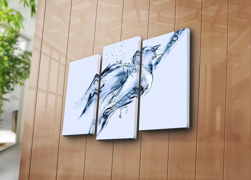 Koristeellinen Canvastaulu 3-os 45x20 cm - Monivärinen - Sisustustuotteet - Taulu & taide - Canvas-taulu