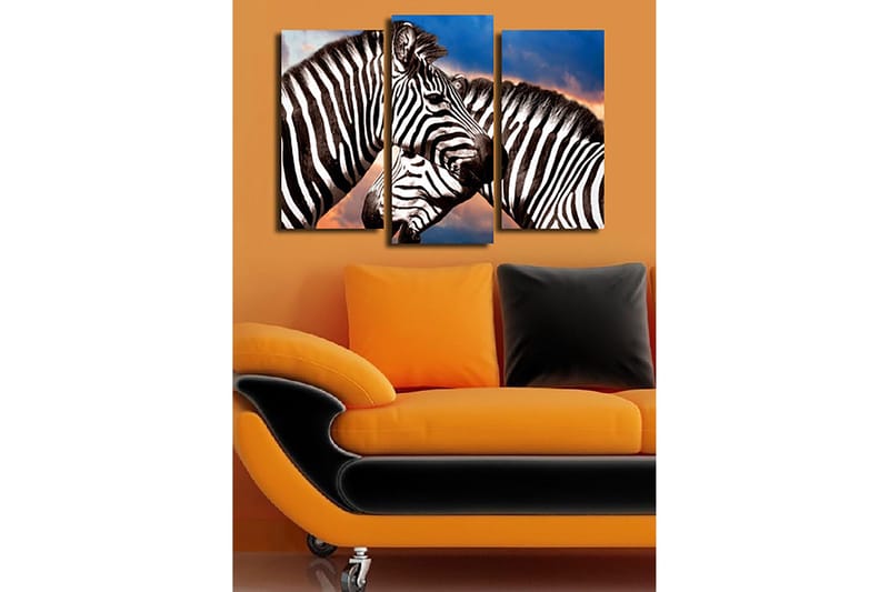 Koristeellinen Canvastaulu 3-os 45x20 cm - Monivärinen - Sisustustuotteet - Taulu & taide - Canvas-taulu