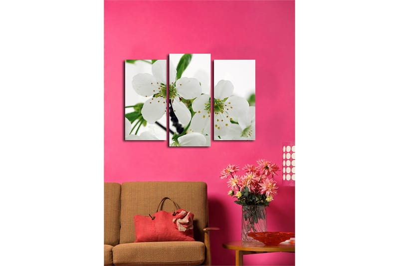 Koristeellinen Canvastaulu 3-os 45x20 cm - Monivärinen - Sisustustuotteet - Taulu & taide - Canvas-taulu