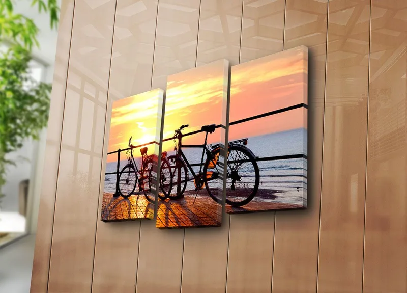 Koristeellinen Canvastaulu 3-os 45x20 cm - Monivärinen - Sisustustuotteet - Taulu & taide - Canvas-taulu