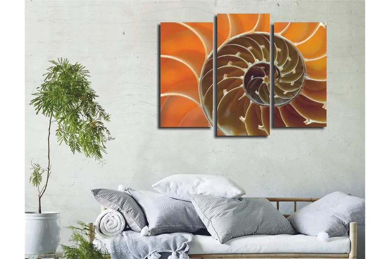 Koristeellinen Canvastaulu 3-os 45x20 cm - Monivärinen - Sisustustuotteet - Taulu & taide - Canvas-taulu