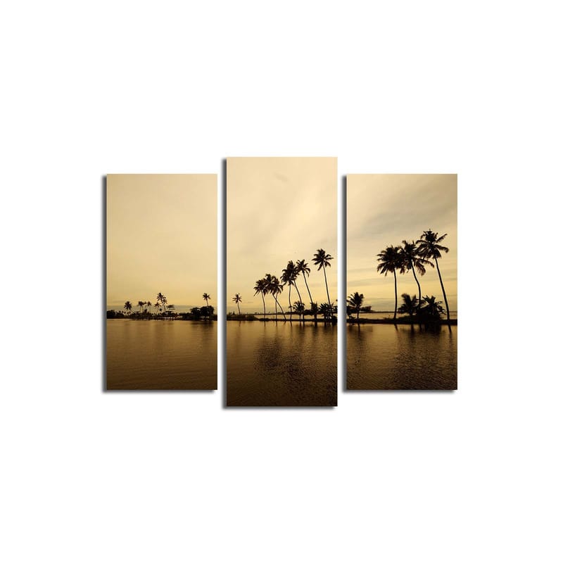 Koristeellinen Canvastaulu 3-os 45x20 cm, Monivärinen