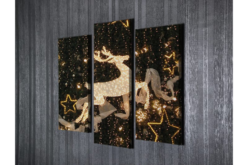 Koristeellinen Canvastaulu 3-os 45x20 cm - Monivärinen - Sisustustuotteet - Taulu & taide - Canvas-taulu