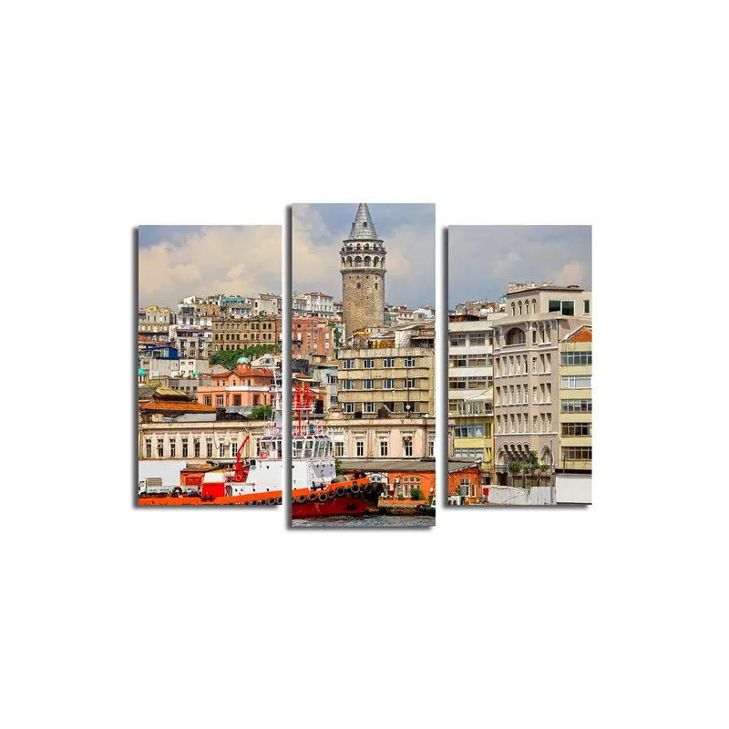 Koristeellinen Canvastaulu 3-os 45x20 cm, Monivärinen