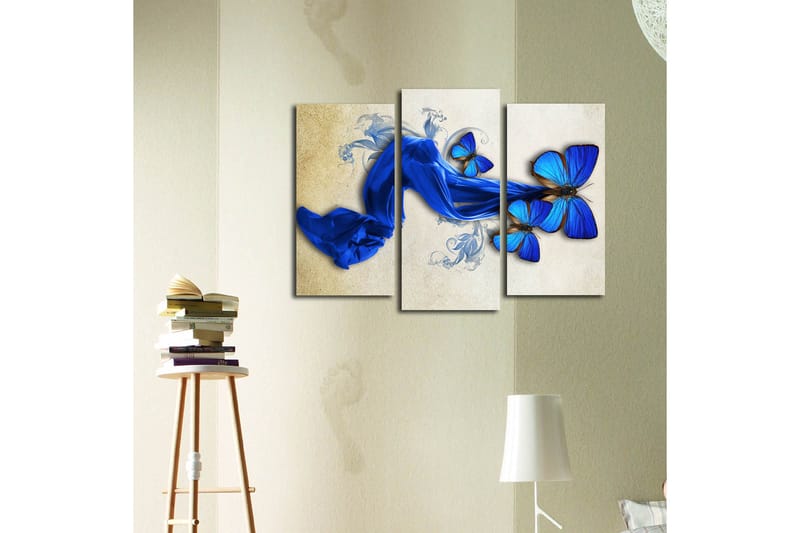 Koristeellinen Canvastaulu 3-os 45x20 cm - Monivärinen - Sisustustuotteet - Taulu & taide - Canvas-taulu
