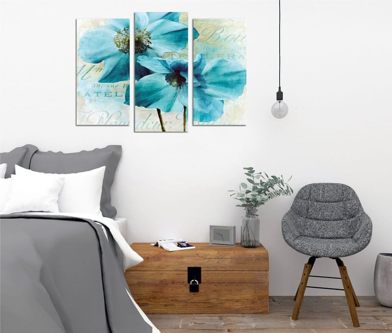 Koristeellinen Canvastaulu 3-os 45x20 cm, Monivärinen