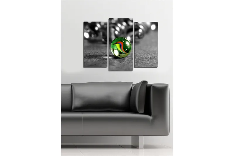 Koristeellinen Canvastaulu 3-os 45x20 cm - Monivärinen - Sisustustuotteet - Taulu & taide - Canvas-taulu