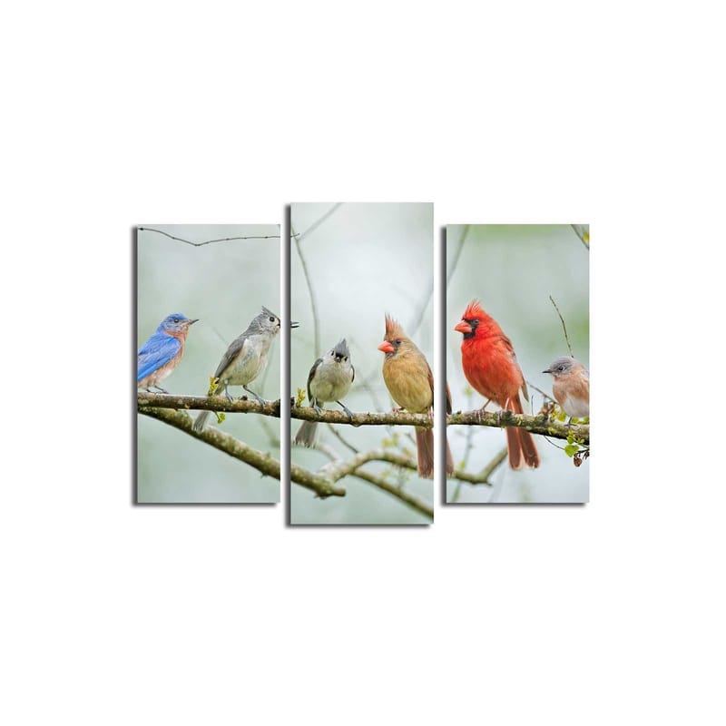 Koristeellinen Canvastaulu 3-os 45x20 cm, Monivärinen