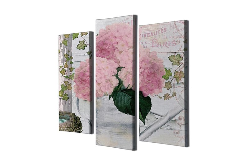 Koristeellinen Canvastaulu 3-os 45x20 cm, Monivärinen