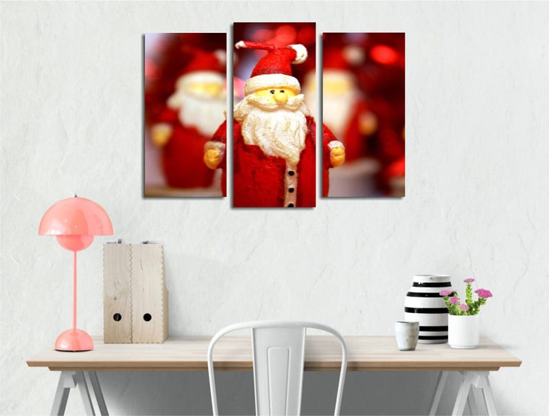 Koristeellinen Canvastaulu 3-os 45x20 cm, Monivärinen