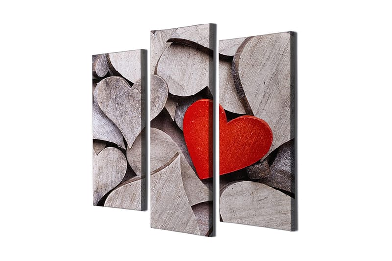 Koristeellinen Canvastaulu 3-os 45x20 cm, Monivärinen