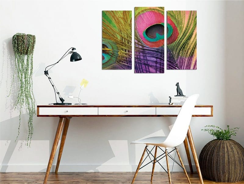 Koristeellinen Canvastaulu 3-os 45x20 cm, Monivärinen