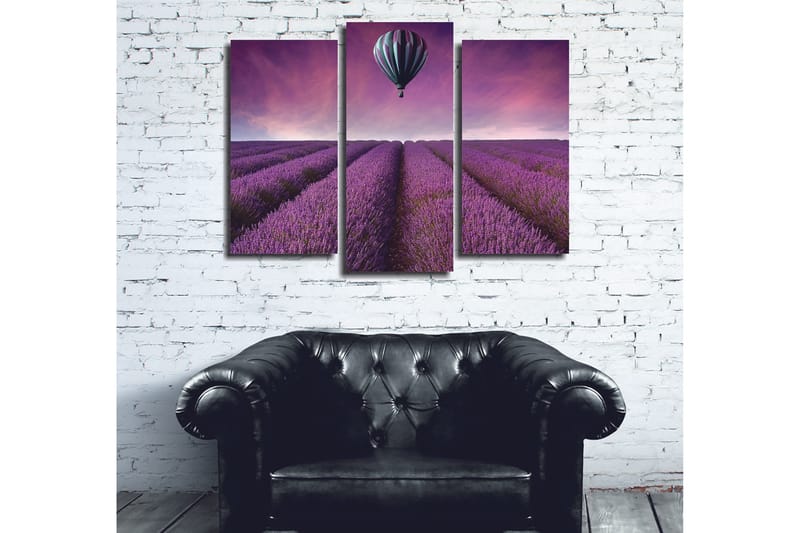 Koristeellinen Canvastaulu 3-os 45x20 cm - Monivärinen - Sisustustuotteet - Taulu & taide - Canvas-taulu