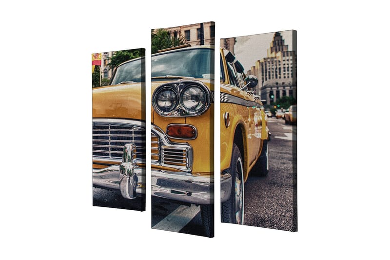 Koristeellinen Canvastaulu 3-os 45x20 cm, Monivärinen