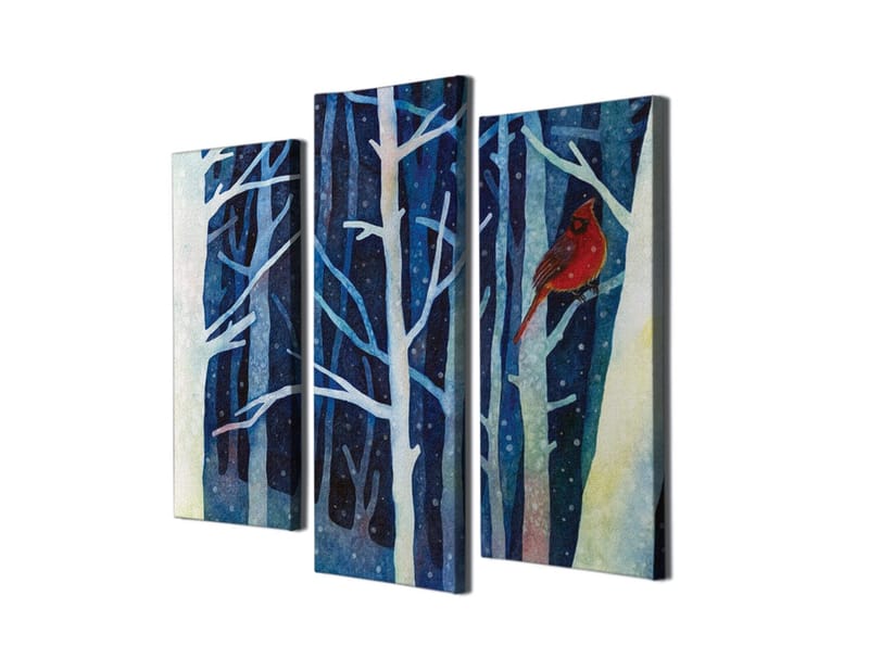 Koristeellinen Canvastaulu 3-os 45x20 cm, Monivärinen