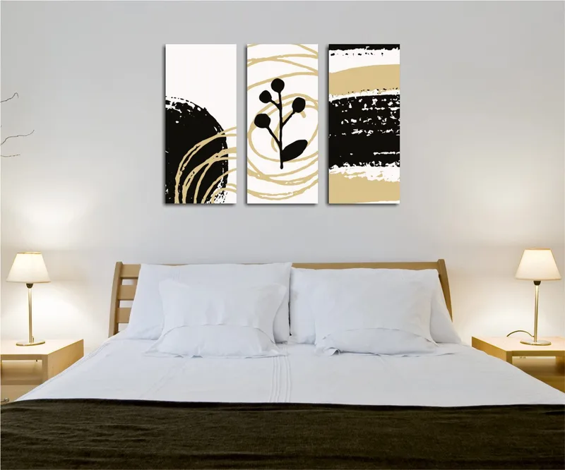 Koristeellinen Canvastaulu 3-os 45x20 cm, Monivärinen