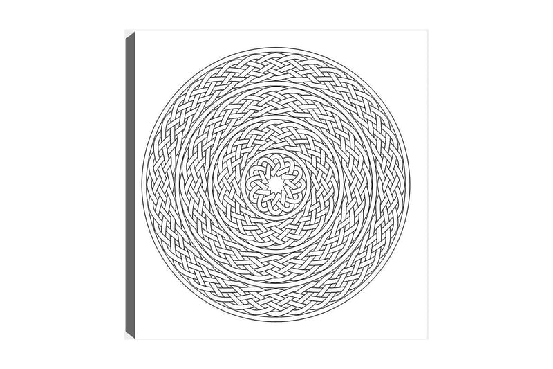 Koristeellinen Canvastaulu 30x30 cm, Valkoinen/Musta