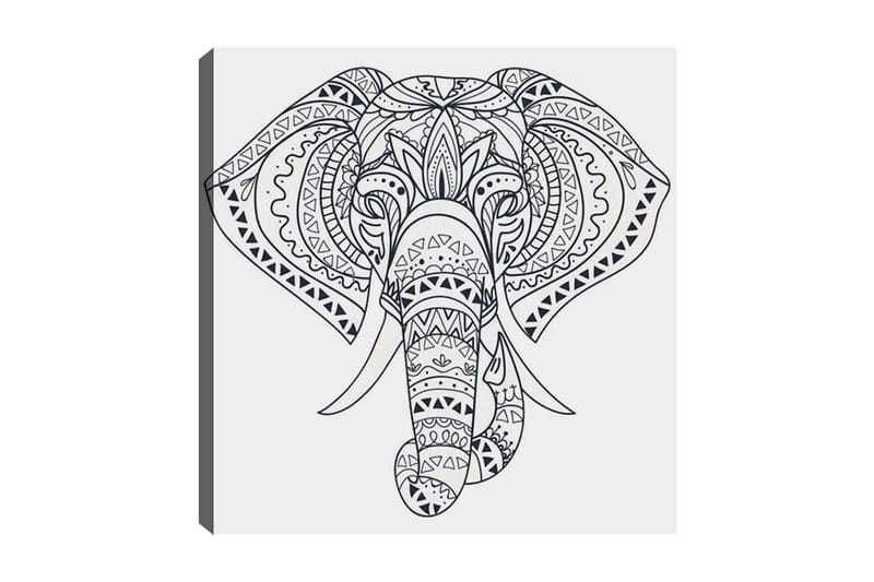 Koristeellinen Canvastaulu 30x30 cm, Valkoinen/Musta