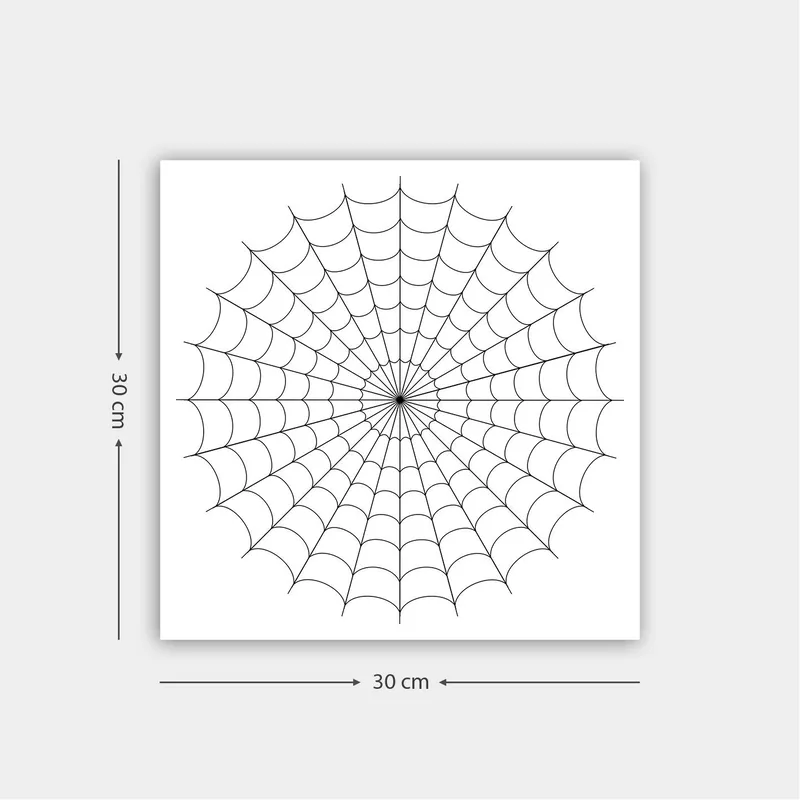 Koristeellinen Canvastaulu 30x30 cm, Valkoinen/Musta