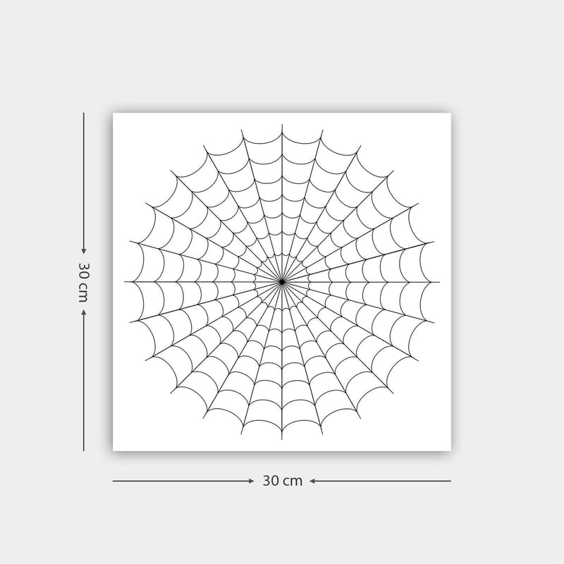 Koristeellinen Canvastaulu 30x30 cm, Valkoinen/Musta