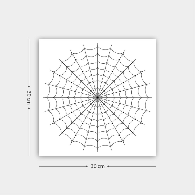 Koristeellinen Canvastaulu 30x30 cm - Valkoinen/Musta - Sisustustuotteet - Taulu & taide - Canvas-taulu