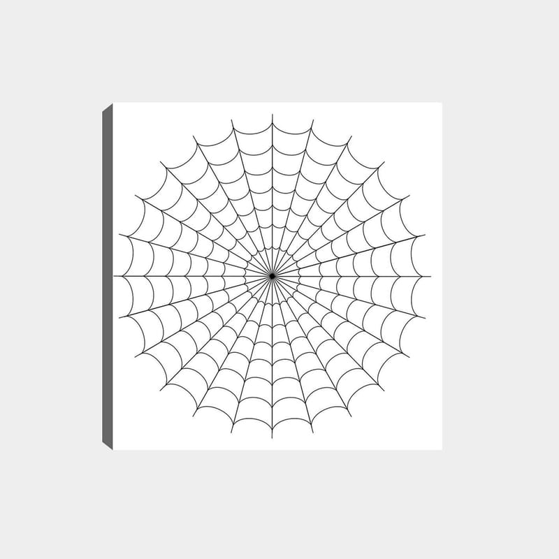 Koristeellinen Canvastaulu 30x30 cm - Valkoinen/Musta - Sisustustuotteet - Taulu & taide - Canvas-taulu