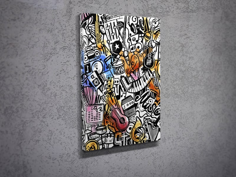 Koristeellinen Canvastaulu 30x40 cm - Monivärinen - Sisustustuotteet - Taulu & taide - Canvas-taulu