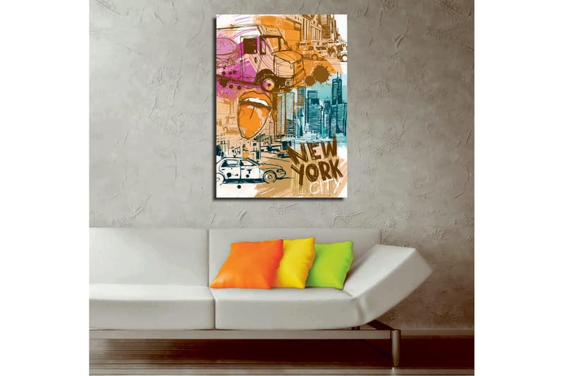 Koristeellinen Canvastaulu 30x40 cm - Monivärinen - Sisustustuotteet - Taulu & taide - Canvas-taulu