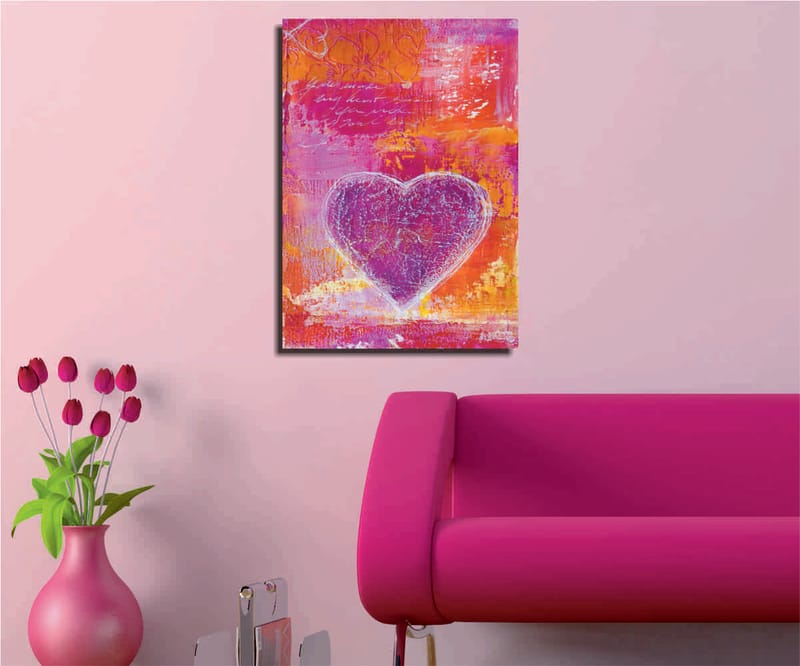 Koristeellinen Canvastaulu 30x40 cm - Monivärinen - Sisustustuotteet - Taulu & taide - Canvas-taulu