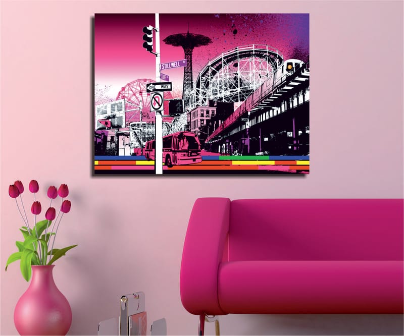 Koristeellinen Canvastaulu 30x40 cm - Monivärinen - Sisustustuotteet - Taulu & taide - Canvas-taulu