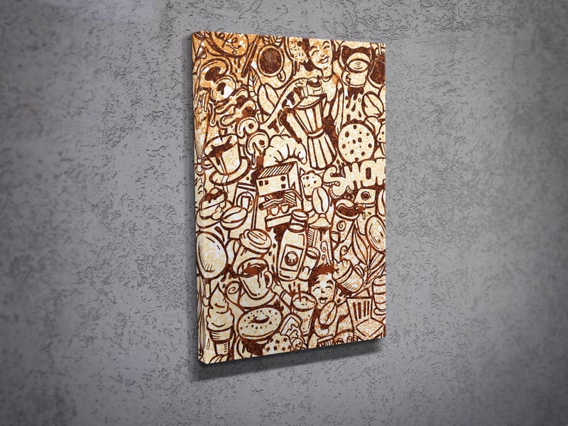 Koristeellinen Canvastaulu 30x40 cm - Monivärinen - Sisustustuotteet - Taulu & taide - Canvas-taulu