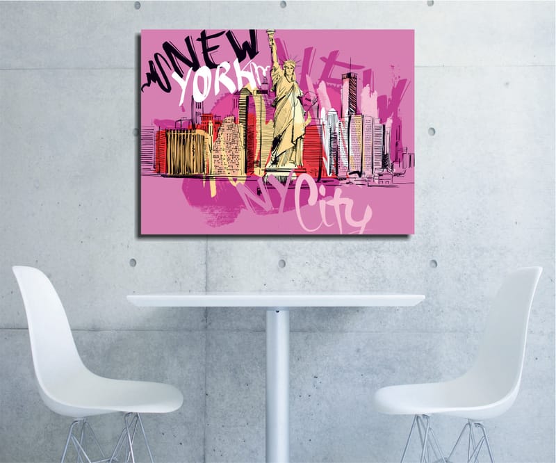 Koristeellinen Canvastaulu 30x40 cm - Monivärinen - Sisustustuotteet - Taulu & taide - Canvas-taulu