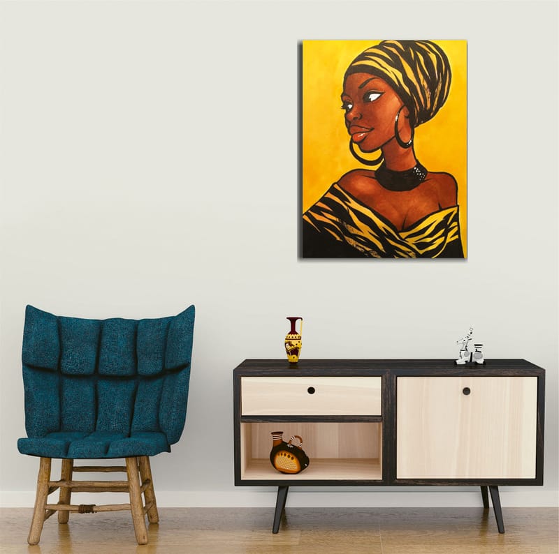 Koristeellinen Canvastaulu 30x40 cm - Monivärinen - Sisustustuotteet - Taulu & taide - Canvas-taulu