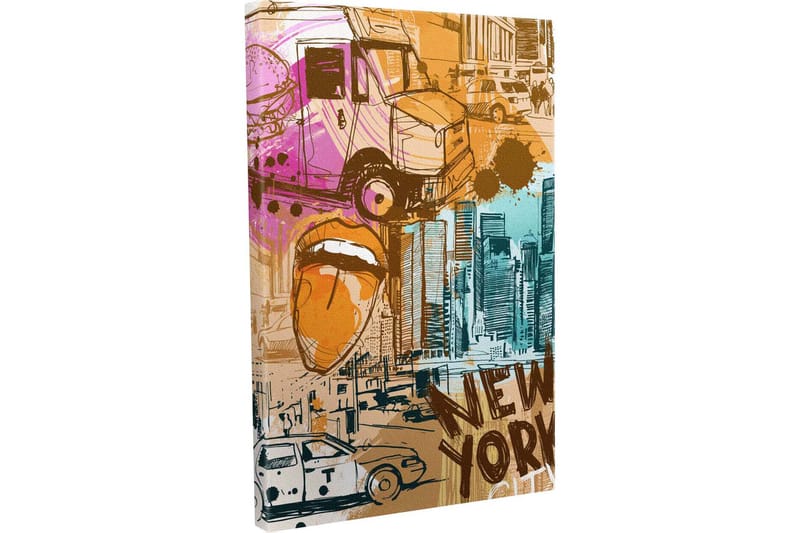 Koristeellinen Canvastaulu 30x40 cm - Monivärinen - Sisustustuotteet - Taulu & taide - Canvas-taulu