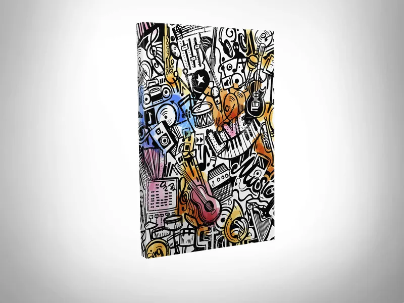 Koristeellinen Canvastaulu 30x40 cm - Monivärinen - Sisustustuotteet - Taulu & taide - Canvas-taulu