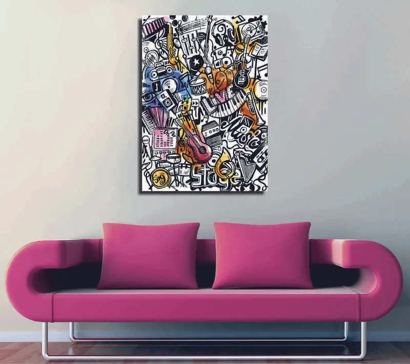 Koristeellinen Canvastaulu 30x40 cm, Monivärinen