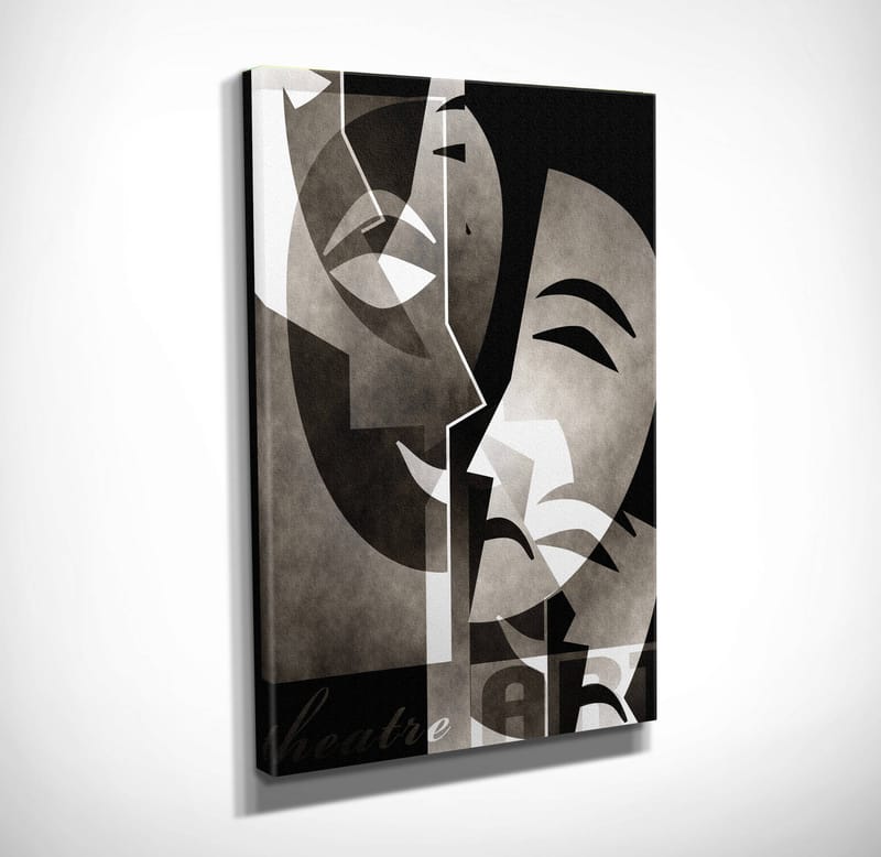 Koristeellinen Canvastaulu 30x40 cm - Monivärinen - Sisustustuotteet - Taulu & taide - Canvas-taulu