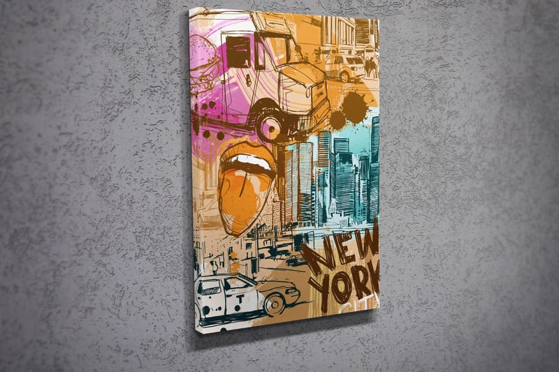 Koristeellinen Canvastaulu 30x40 cm - Monivärinen - Sisustustuotteet - Taulu & taide - Canvas-taulu