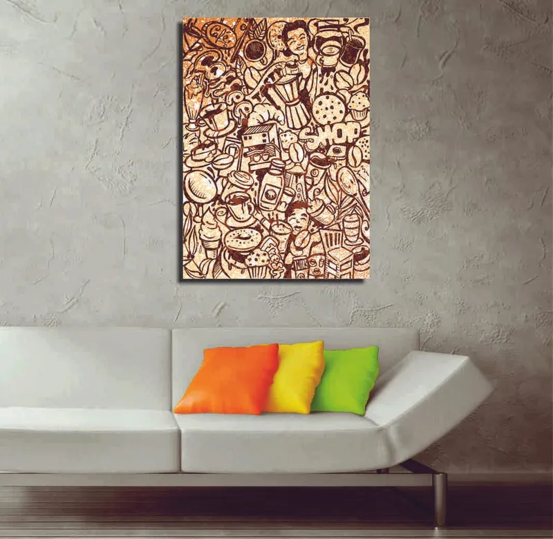 Koristeellinen Canvastaulu 30x40 cm, Monivärinen