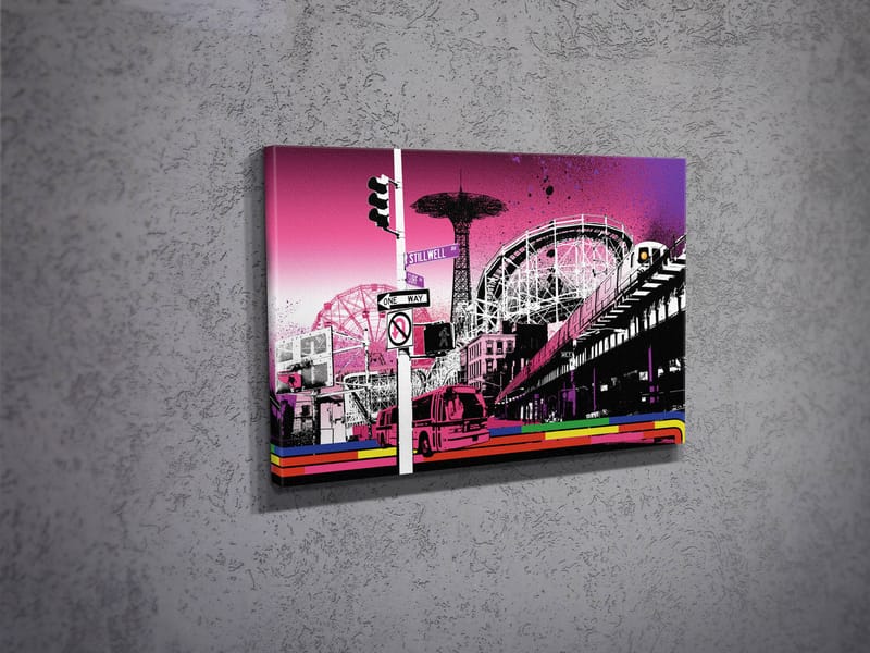 Koristeellinen Canvastaulu 30x40 cm - Monivärinen - Sisustustuotteet - Taulu & taide - Canvas-taulu