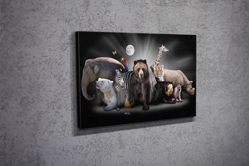 Koristeellinen Canvastaulu 30x40 cm - Monivärinen - Sisustustuotteet - Taulu & taide - Canvas-taulu