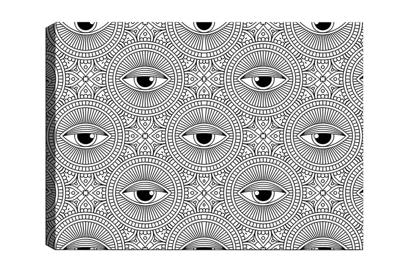 Koristeellinen Canvastaulu 30x40 cm, Valkoinen/Musta