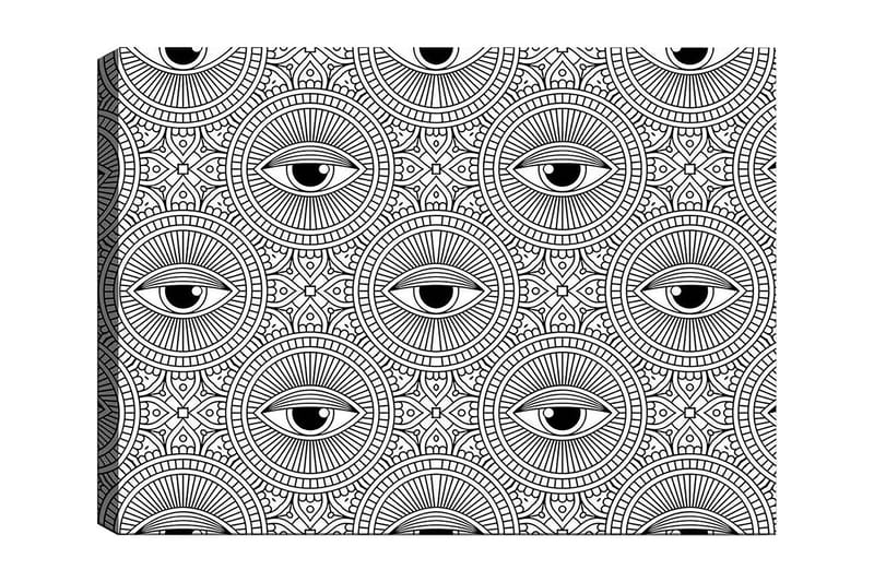 Koristeellinen Canvastaulu 30x40 cm, Valkoinen/Musta