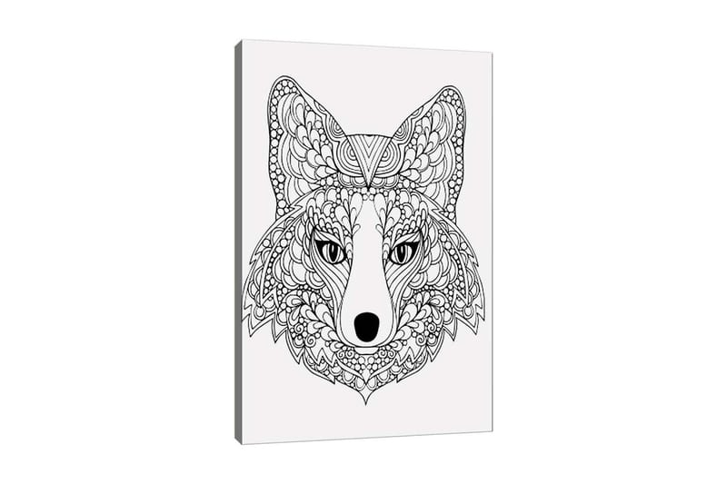 Koristeellinen Canvastaulu 30x40 cm, Valkoinen/Musta