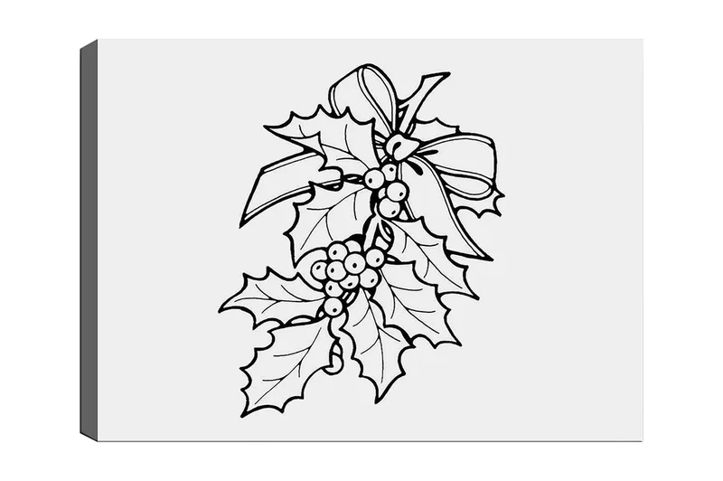 Koristeellinen Canvastaulu 30x40 cm, Valkoinen/Musta