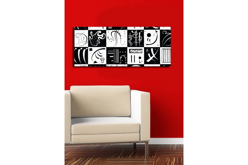 Koristeellinen Canvastaulu 30x70 cm, Monivärinen