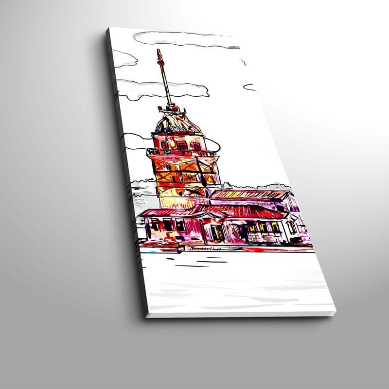 Koristeellinen Canvastaulu 30x70 cm, Monivärinen