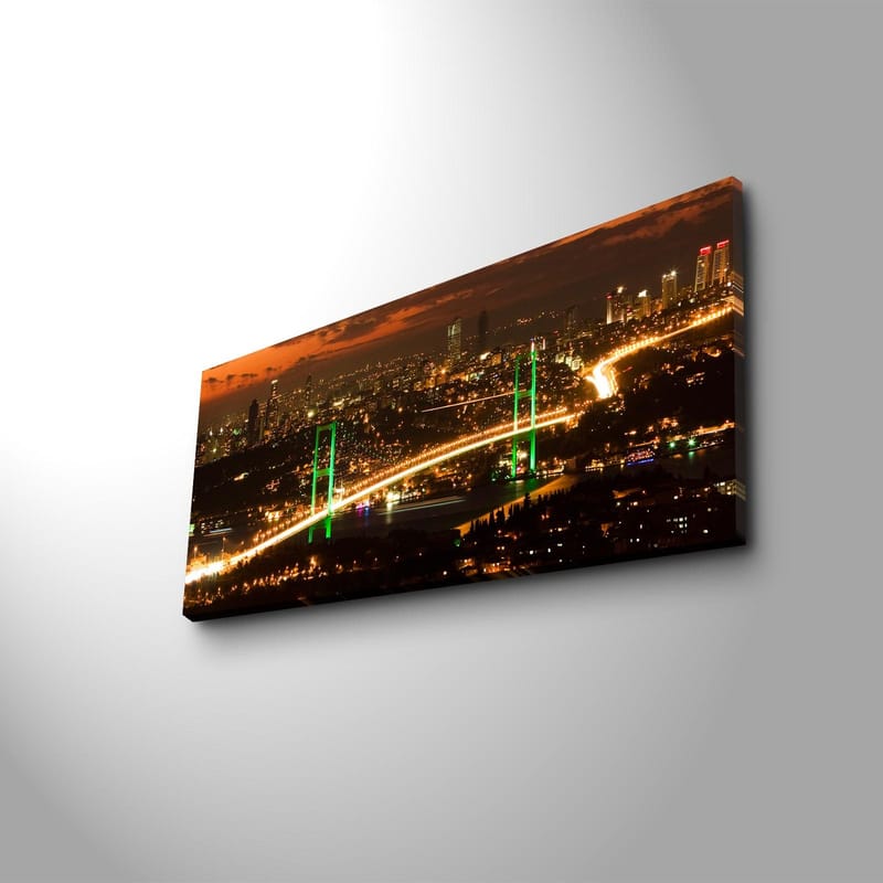 Koristeellinen Canvastaulu 30x70 cm, Monivärinen